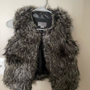 Big kids Vince faux fur vest
